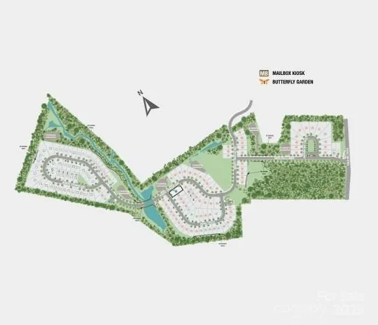 an aerial view of a house with outdoor space