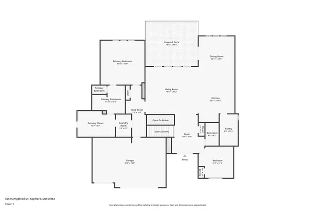 $832,500 | 605 Hampstead Drive, Raymore, MO 64083