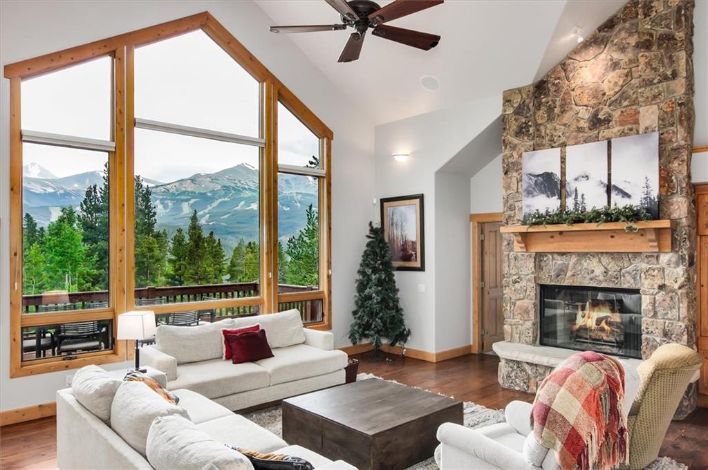 15 Rounds Road Breckenridge, CO 80424 - Photo 4 of 34 a living room with furniture fireplace and a large window