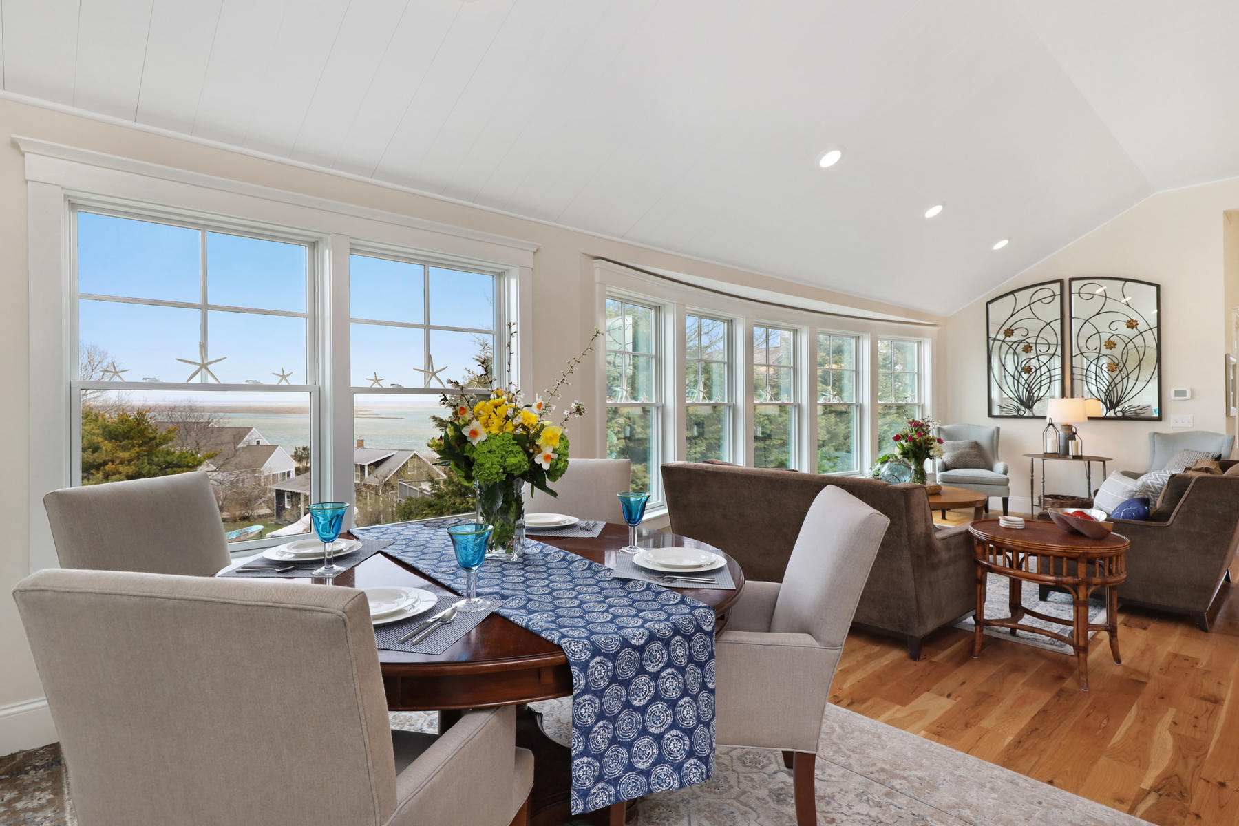 18 Snow Shore Road Orleans, MA 02653 - Photo 11 of 61 a living room with furniture and a potted plant