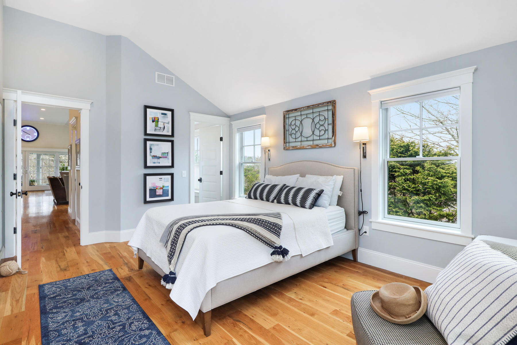 18 Snow Shore Road Orleans, MA 02653 - Photo 34 of 61 a bedroom with a bed and wooden floor