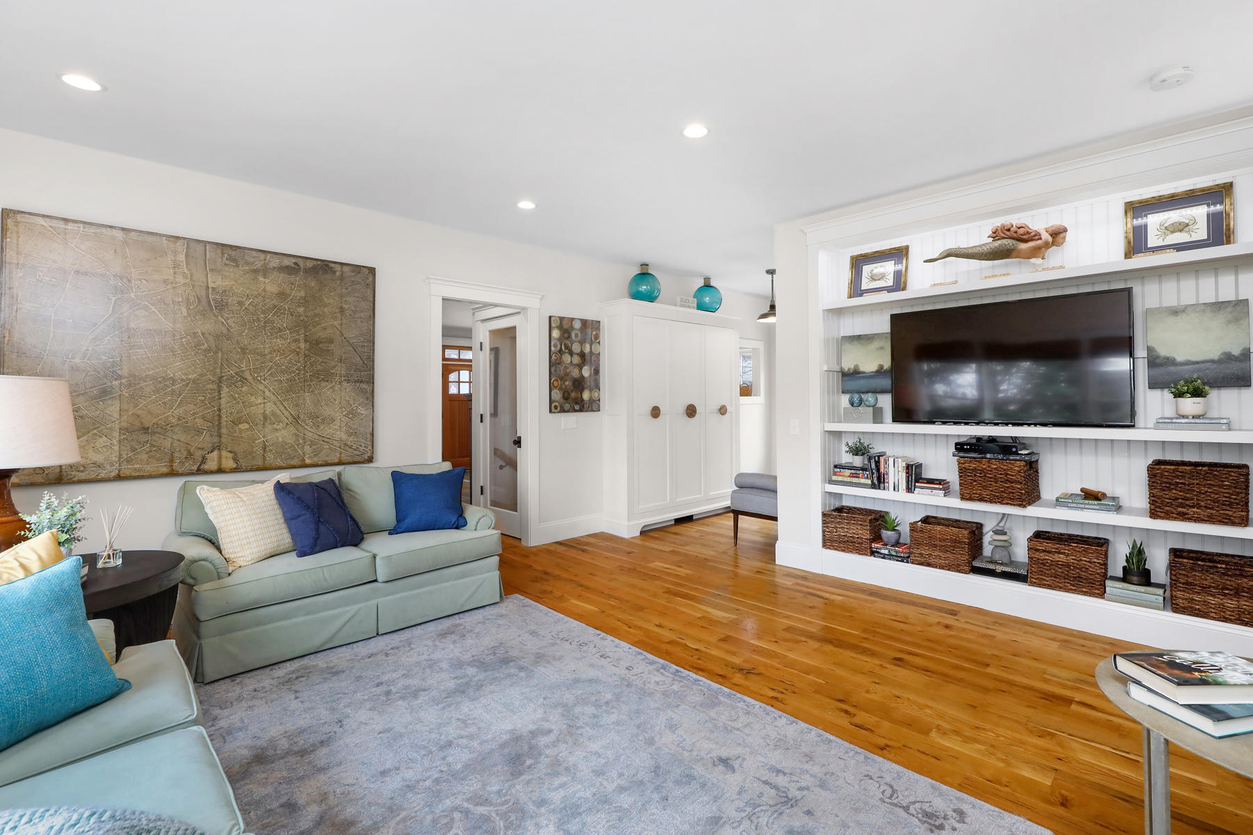 18 Snow Shore Road Orleans, MA 02653 - Photo 41 of 61 a living room with furniture and a flat screen tv