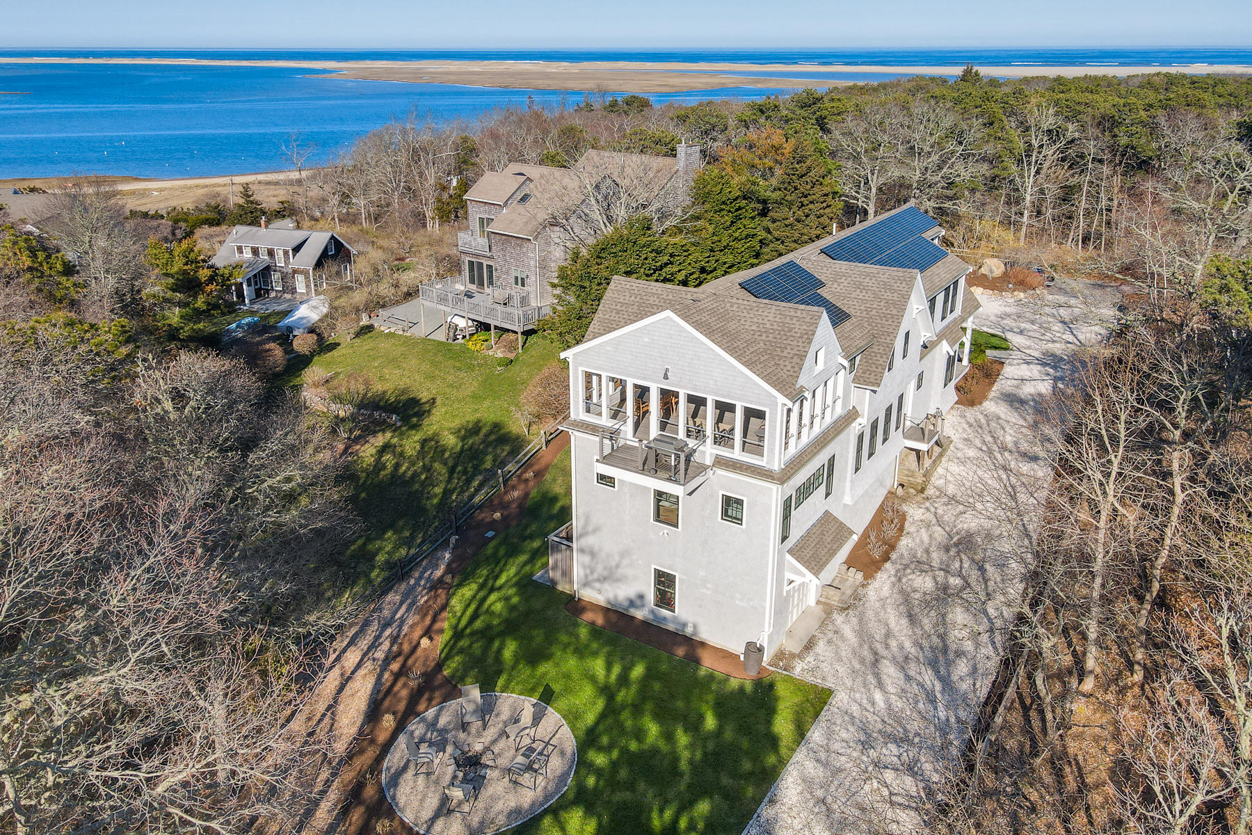 18 Snow Shore Road Orleans, MA 02653 - Photo 57 of 61 a view of a house with a yard