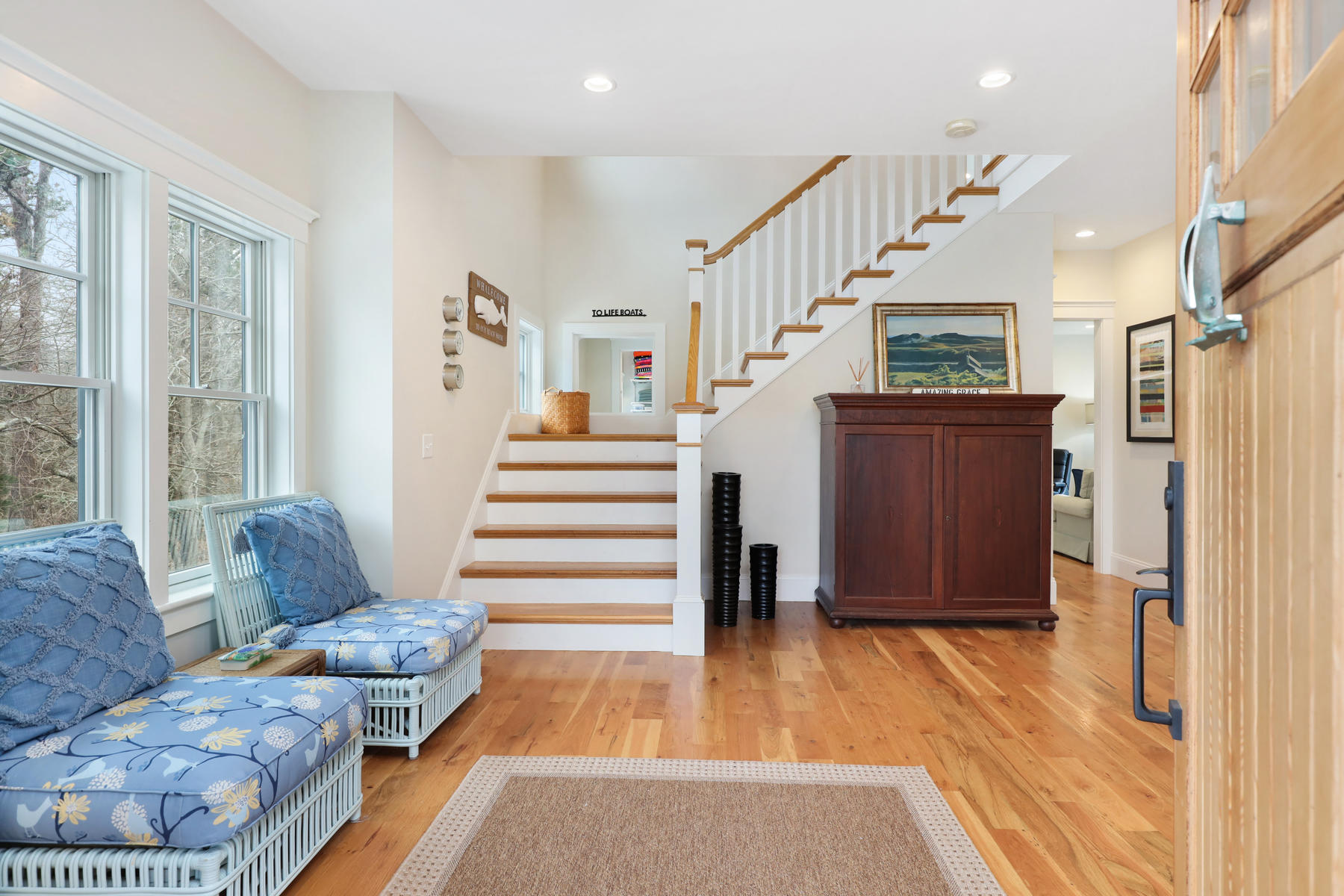 18 Snow Shore Road Orleans, MA 02653 - Photo 6 of 61 a living room with furniture and a rug
