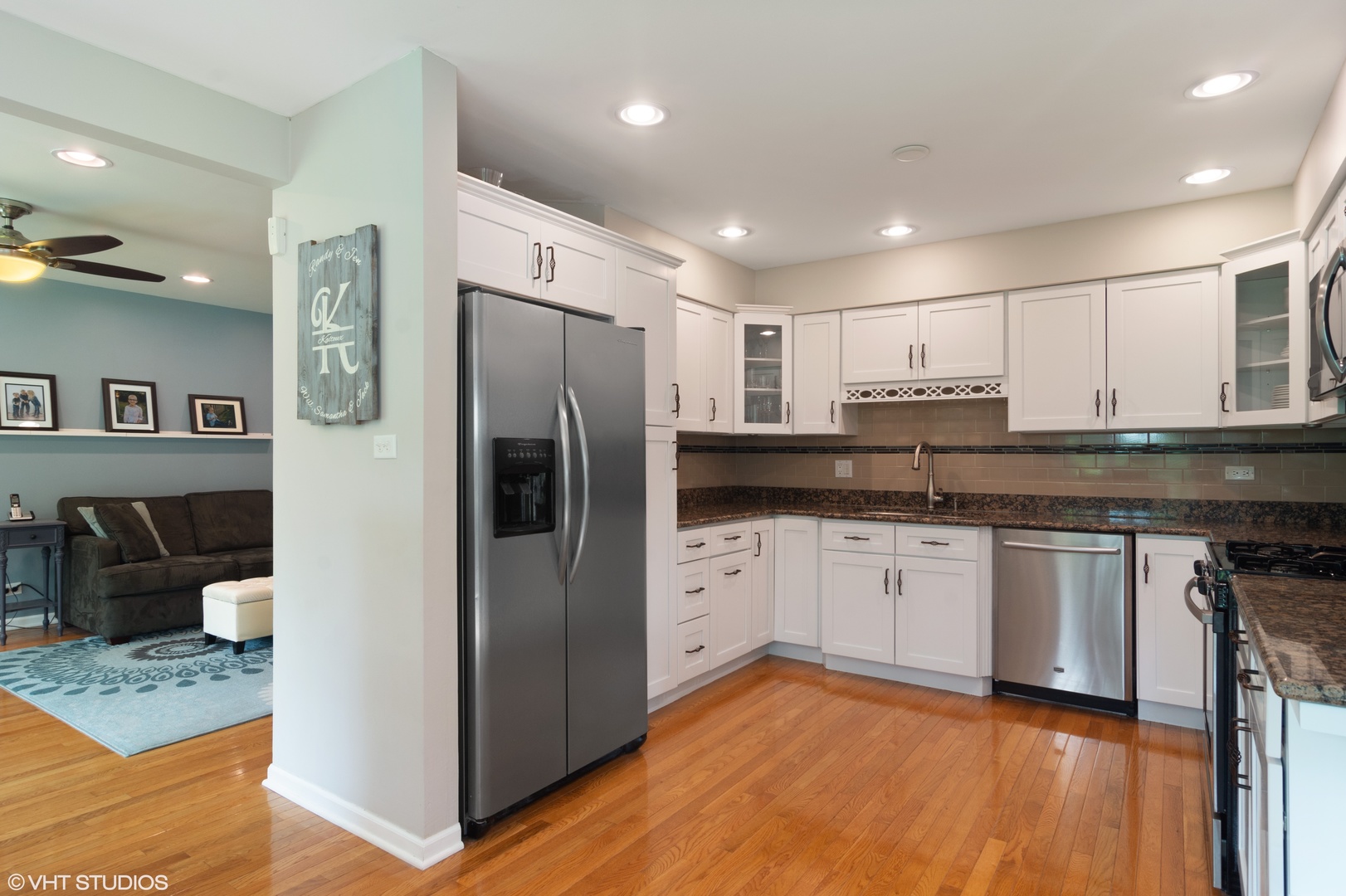 4 Burning Tree Road Rolling Meadows, IL 60008 - Photo 4 of 31 a kitchen with stainless steel appliances granite countertop a refrigerator and a sink