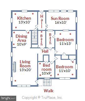 203 East Schuyler Road Silver Spring, MD 20901 - Photo 36 of 37 Floor plan - main level
