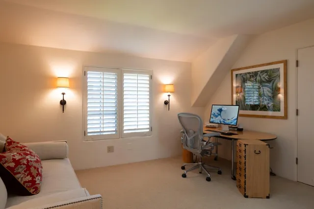 a view of a workspace with a window