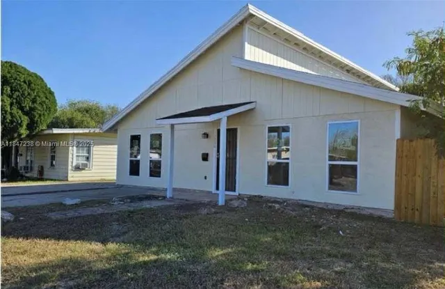 a backyard of a house