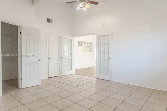 a view of an empty room