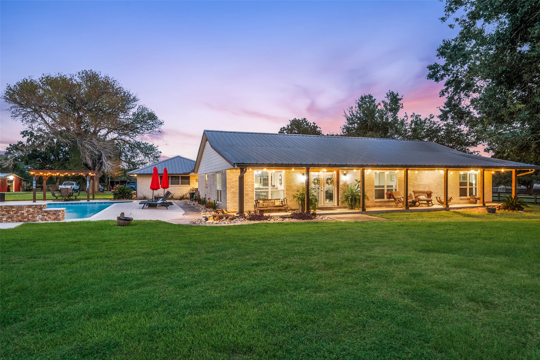 21348 Farm To Market 359 Hempstead, TX 77445 - Photo 4 of 48 a view of yard with swimming pool and green space