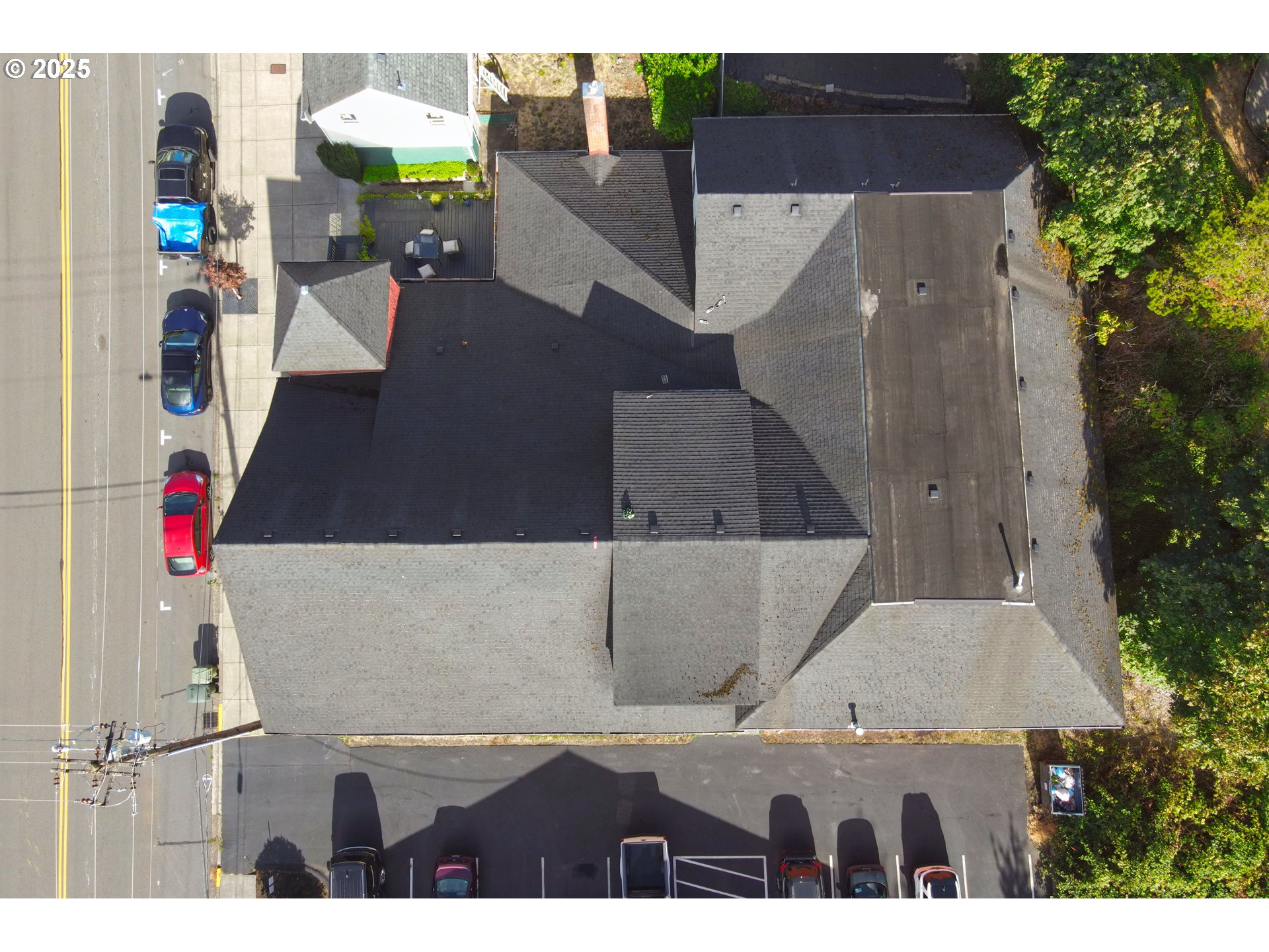 155 Elm Street Kalama, WA 98625 - Photo 3 of 4 an aerial view of house with yard and entertaining space