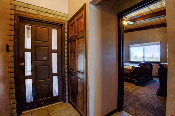 a view of living room and utility room