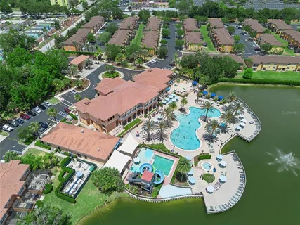 an aerial view of a city with lots of residential buildings
