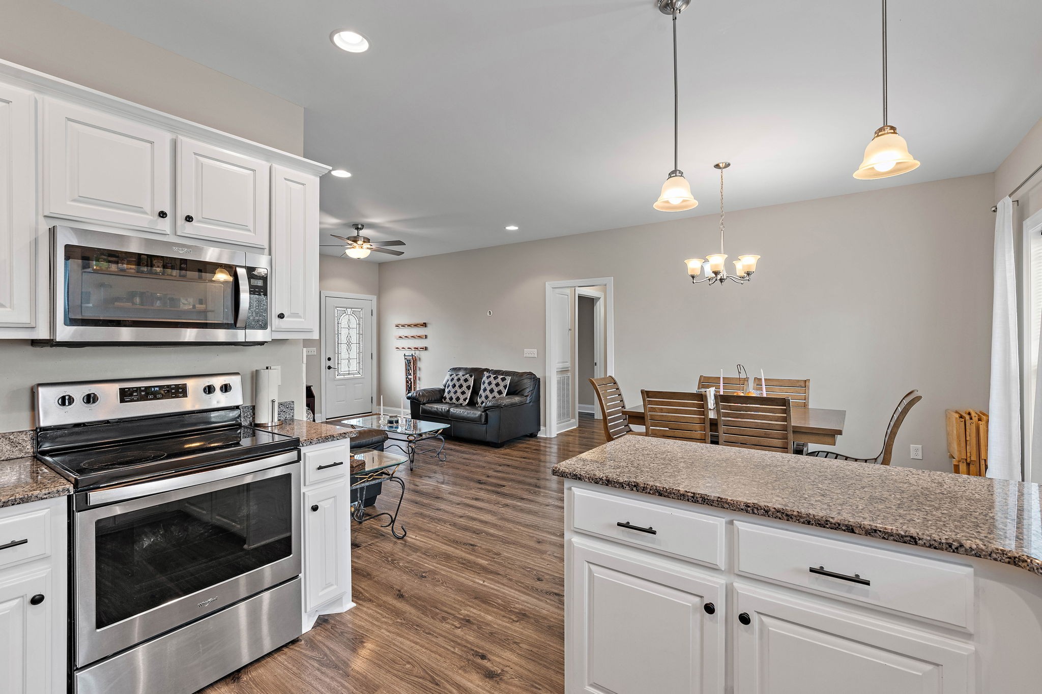 4233 Old Coopertown Road Springfield, TN 37172 - Photo 10 of 28 a kitchen with sink stove and microwave