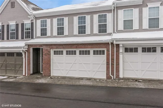 a front view of a building