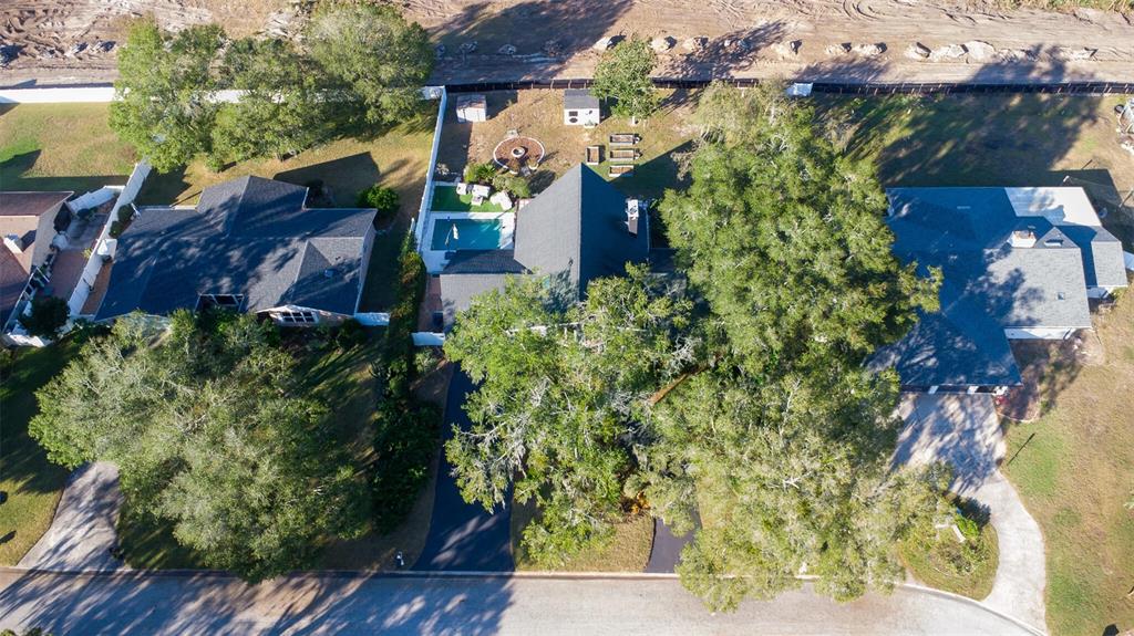 9807 Wedgewood Lane Leesburg, FL 34788 - Photo 13 of 90 a backyard of a house with lots of green space