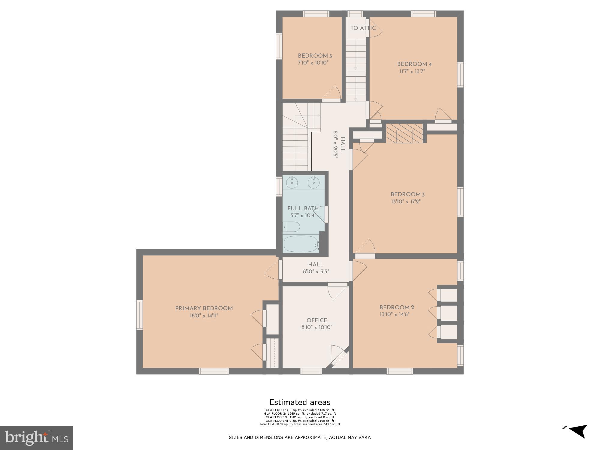 11 North Belle Grove Road Baltimore, MD 21228 - Photo 61 of 64 Floor Plan: Upper Level