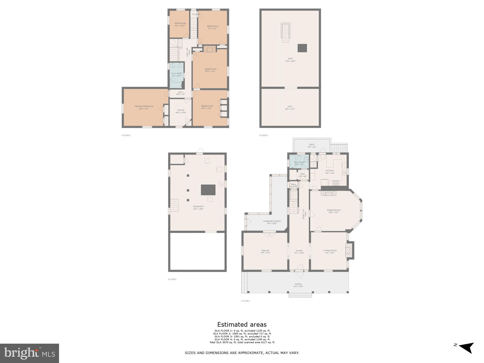 11 North Belle Grove Road Baltimore, MD 21228 - Photo 64 of 64 Floor Plan: All Levels