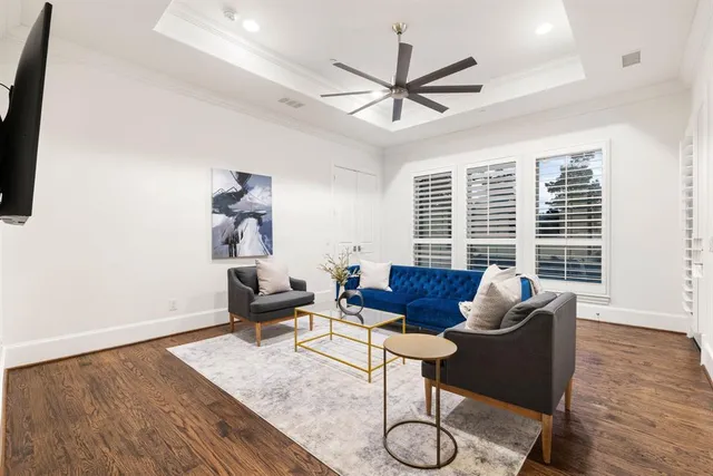 a room with furniture