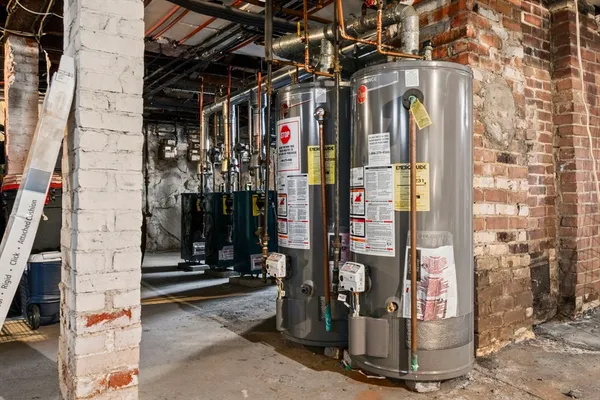 a view of water heater room