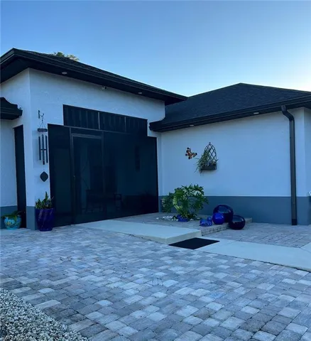 a front view of house