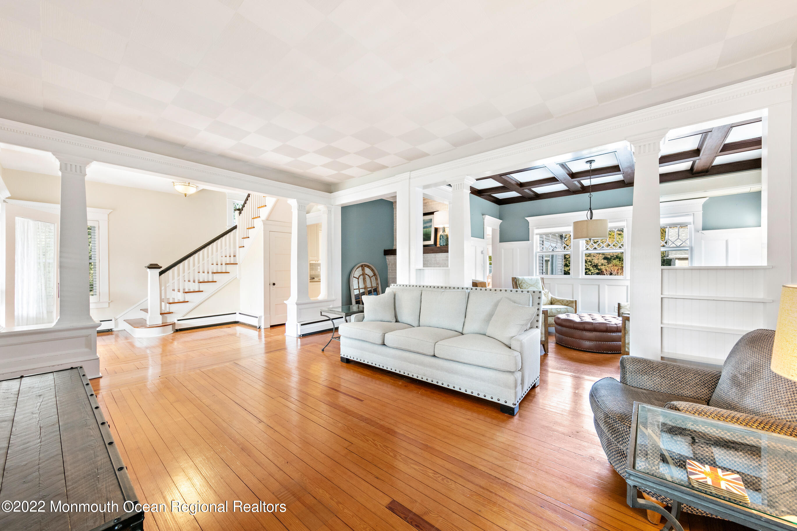 116 Tuttle Avenue Spring Lake, NJ 07762 - Photo 10 of 45 a living room with furniture and a wooden floor