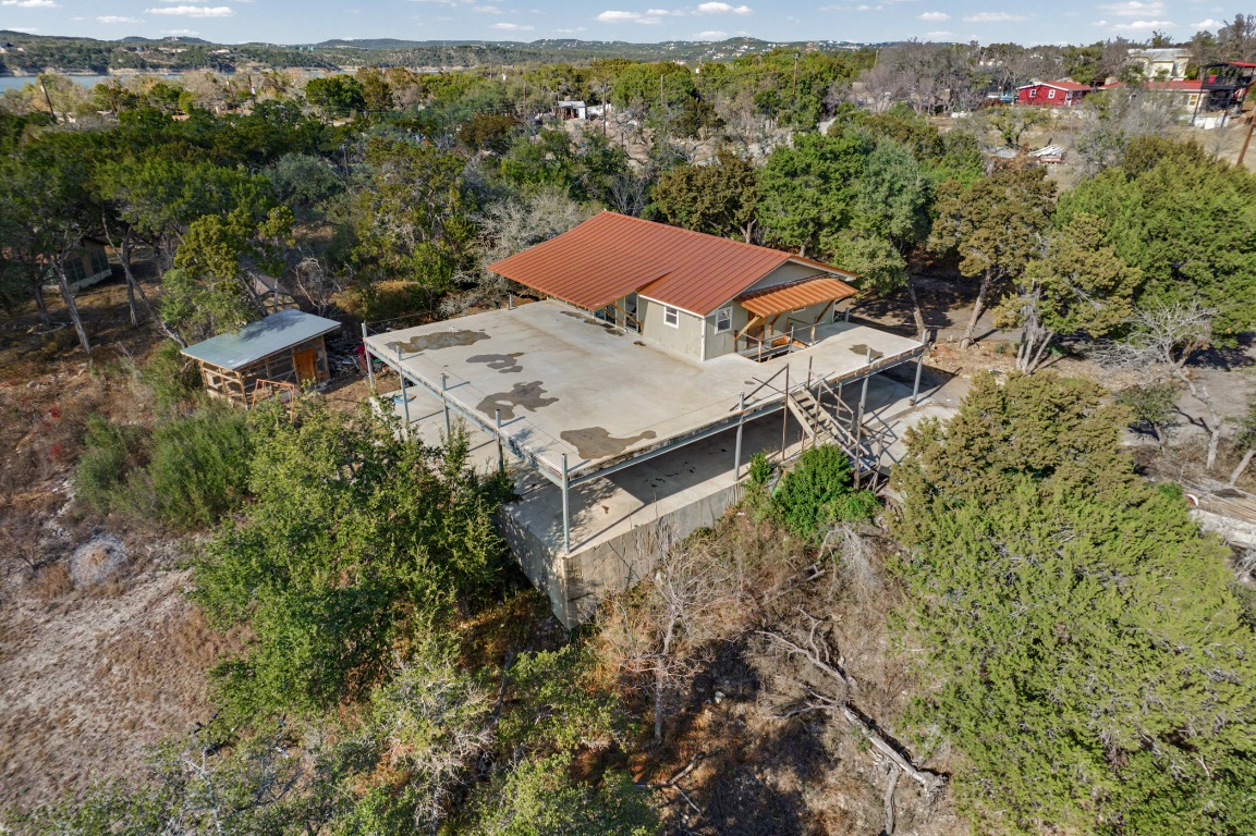 17019 Rocky Ridge Road Austin, TX 78734 - Photo 5 of 37 an aerial view of a house with a yard