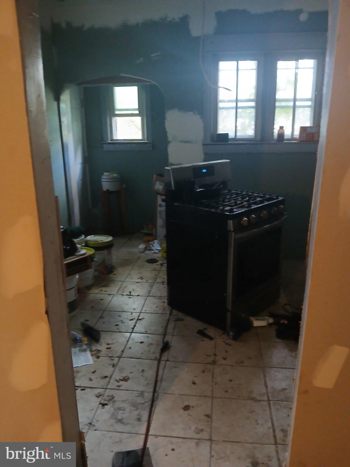 919 Keystone Road Chester, PA 19013 - Photo 7 of 12 Renovation in progress: a kitchen awaits.