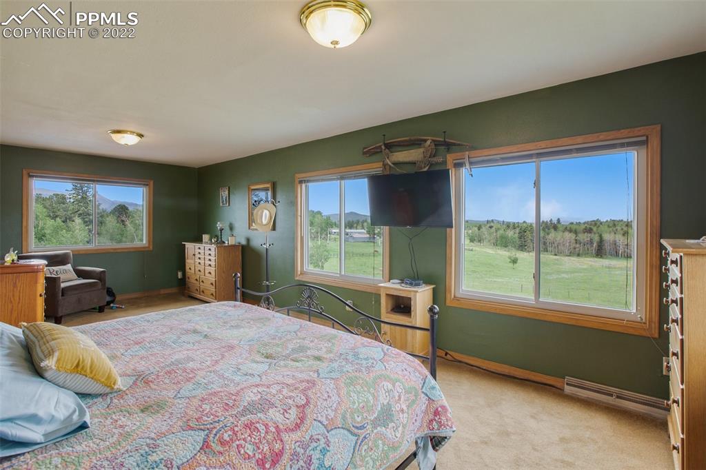 12 Ridge Drive Divide, CO 80814 - Photo 22 of 49 a bed sitting in a spacious bedroom next to a window