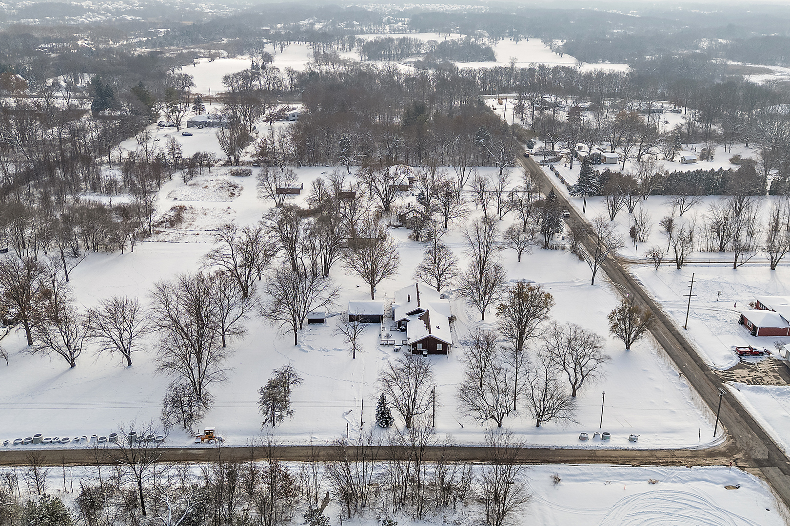 10705 Lane Street Crown Point, IN 46307 - Photo 29 of 36 a view of covered with snow