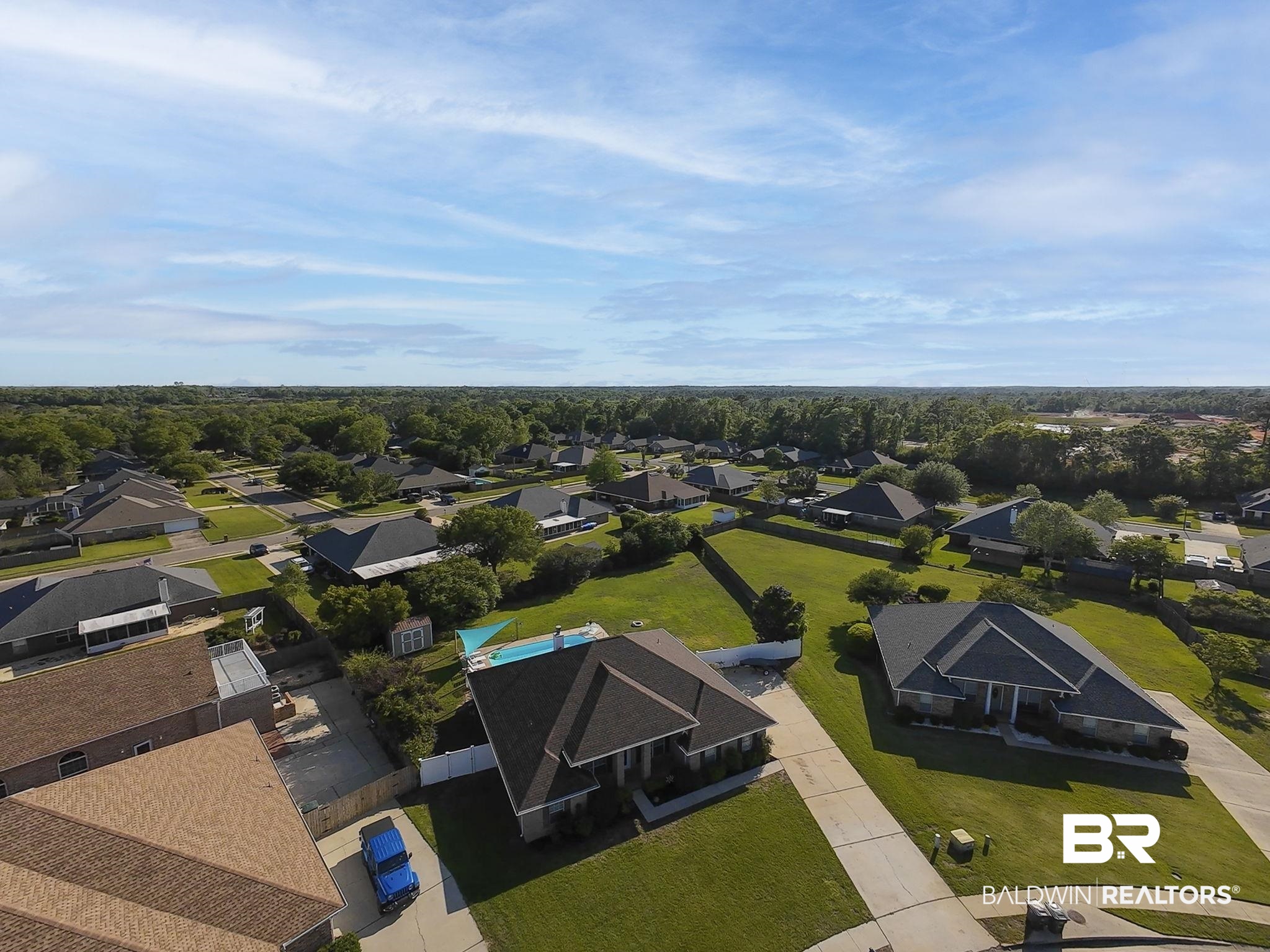 16358 Tempest Drive Foley, AL 36535 - Photo 44 of 46 Drone / aerial view with a residential view