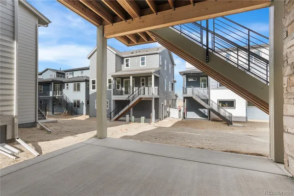 a view of building with a street