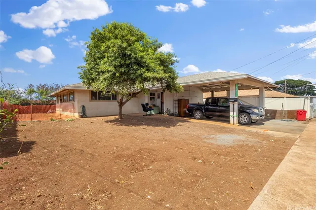 a house view with a outdoor space