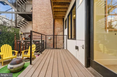 a view of outdoor space with seating area