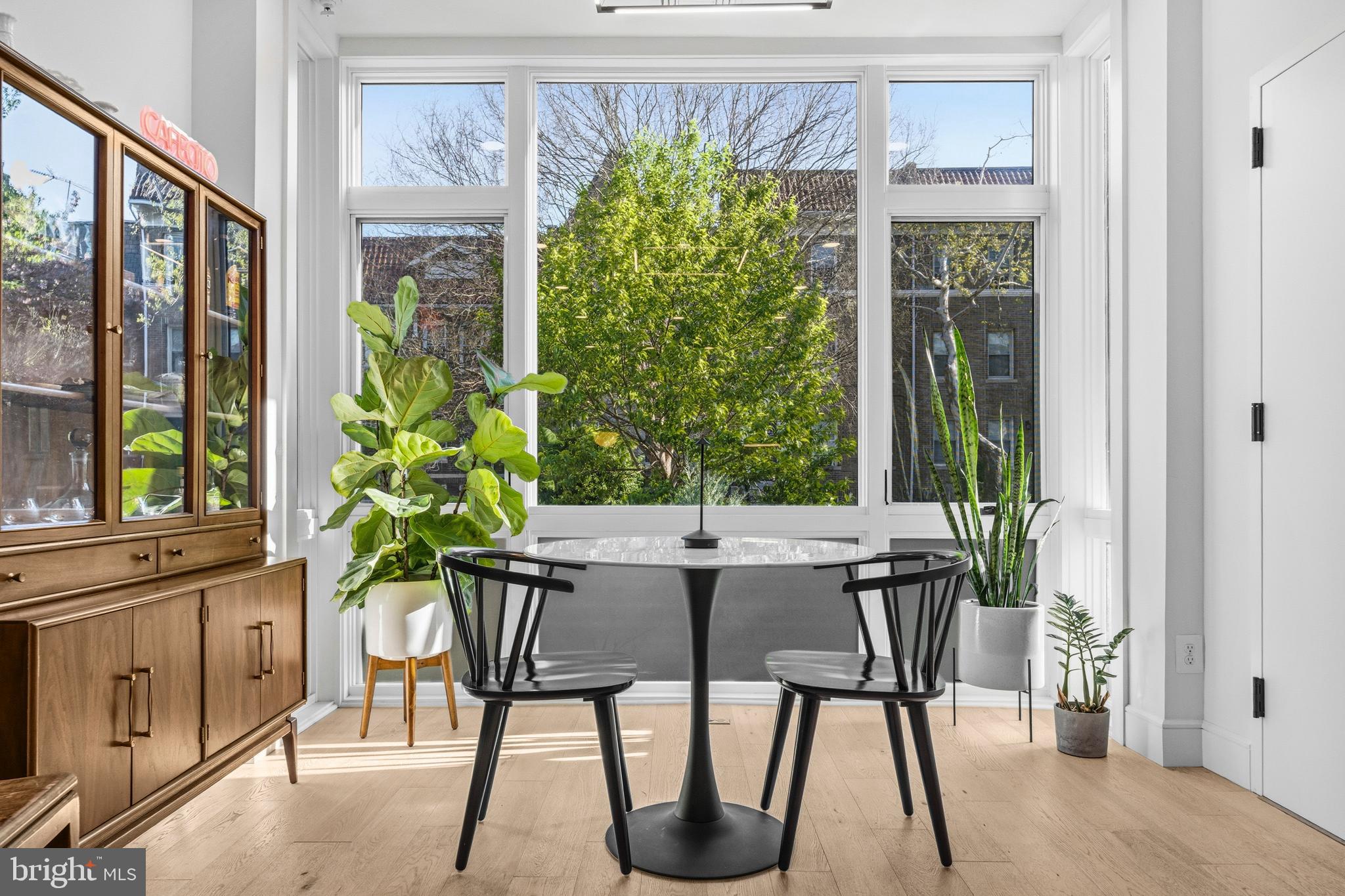 1729 T Street Northwest, Unit 3 Washington, DC 20009 - Photo 4 of 38 a view of a dining room with furniture window and outside view