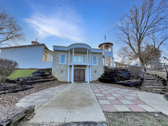 a view of a golf course with a play ground