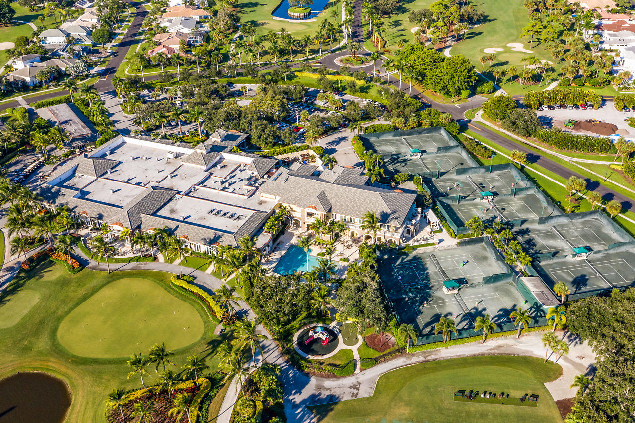 4572 White Cedar Lane Delray Beach, FL 33445 - Photo 25 of 37 an aerial view of residential house with outdoor space and swimming pool