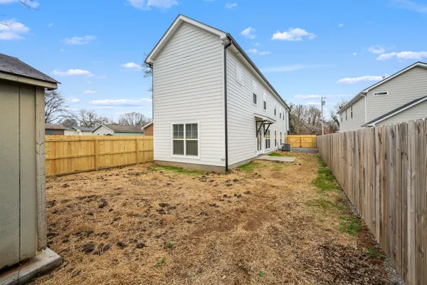 a backyard of a house