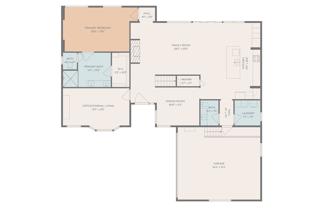 140 Turnberry Road Anderson, SC 29621 - Photo 44 of 44 This floor plan highlights a spacious layout with dedicated areas for everyday living and entertaining.