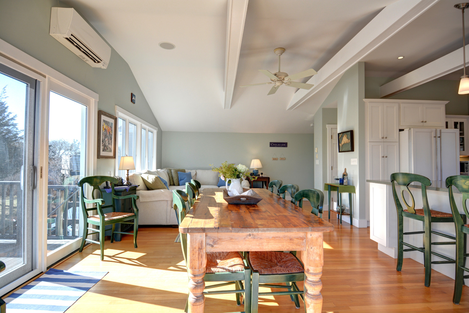 1 Smith Lane Chilmark, MA 02535 - Photo 12 of 27 a living room with fireplace furniture and a wooden floor