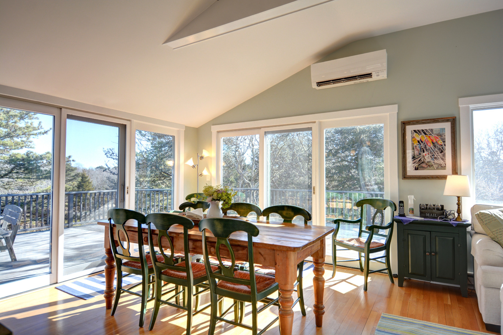 1 Smith Lane Chilmark, MA 02535 - Photo 10 of 27 a view of a dining room with furniture window and wooden floor