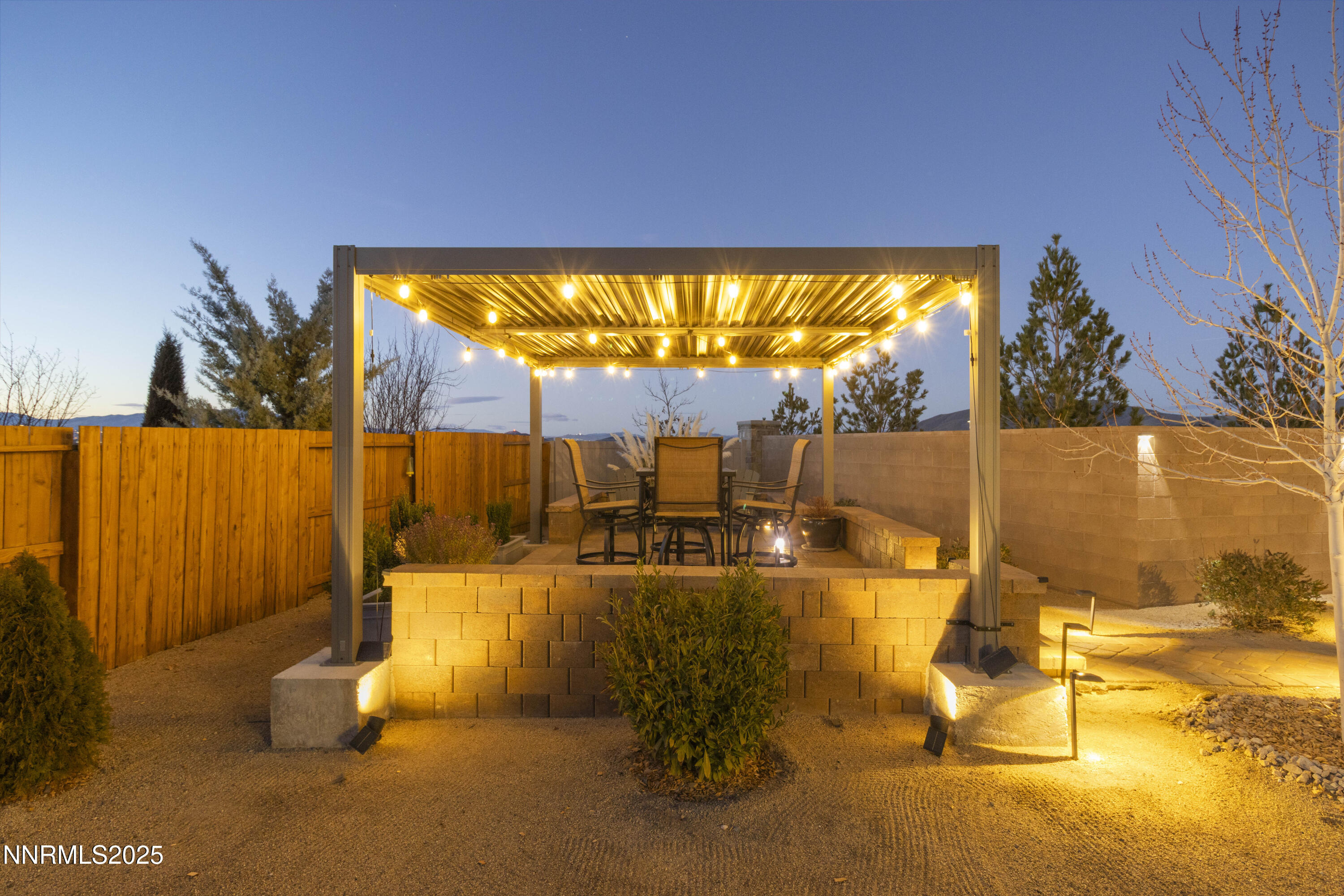 13510 Water Willow Street Reno, NV 89521 - Photo 55 of 56 13510 Water Willow St 66 Pergula Dusk