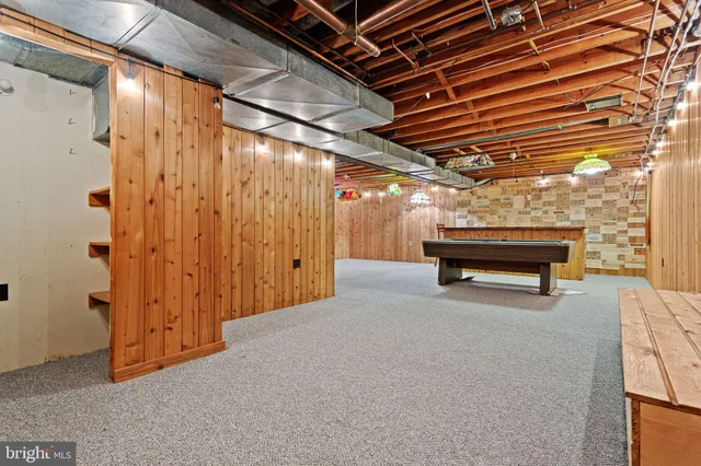 a view of room with stairs