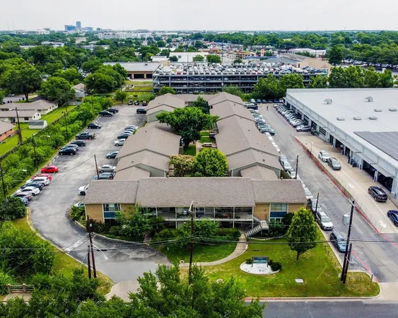 an aerial view of a city