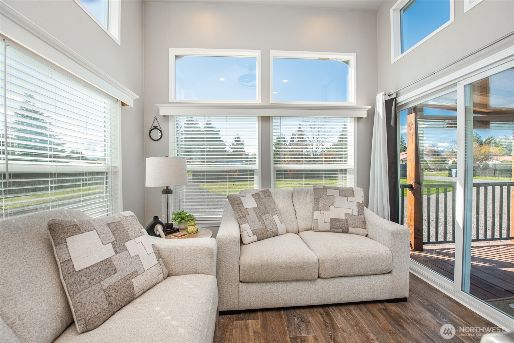 82 Williamson Road Sequim, WA 98382 - Photo 11 of 40 a living room with furniture and a large window
