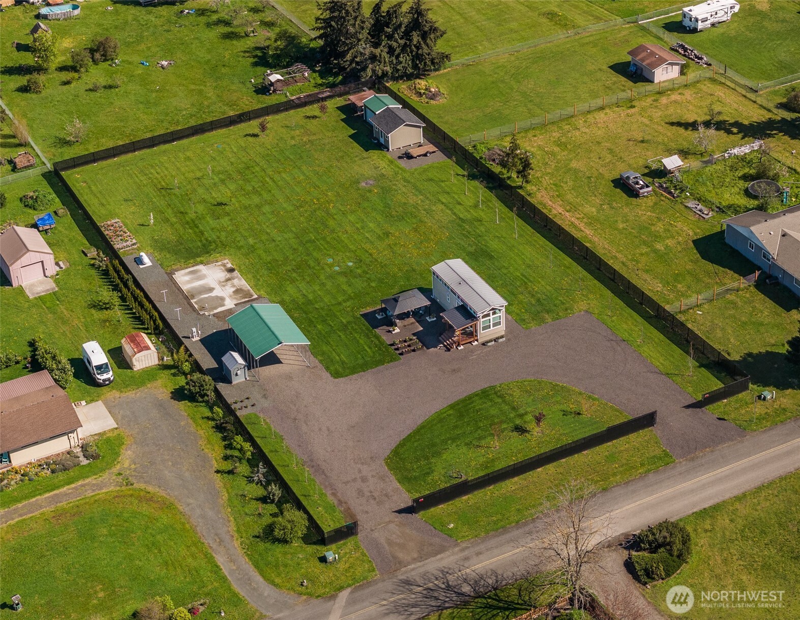 82 Williamson Road Sequim, WA 98382 - Photo 3 of 40 an aerial view of a swimming pool