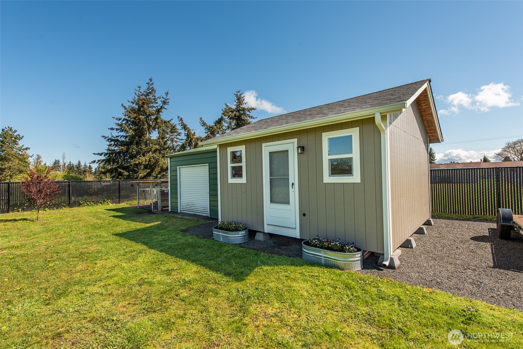 82 Williamson Road Sequim, WA 98382 - Photo 34 of 40 a view of backyard with deck