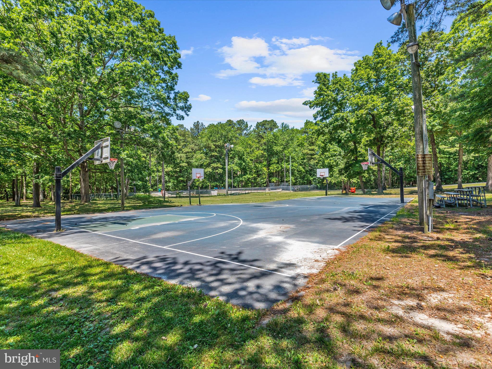 438 Ocean Parkway, Unit 4 Berlin, MD 21811 - Photo 74 of 81 a view of a yard with basketball court
