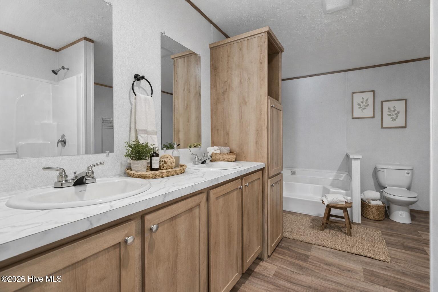1755 Lynch Road Hollister, NC 27844 - Photo 26 of 35 Farmhouse-style bathroom with natural de