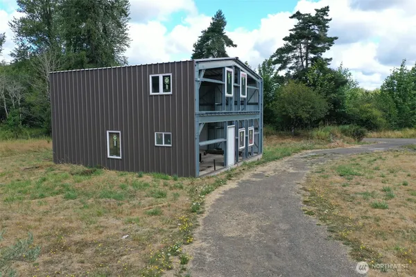 a backyard of a house